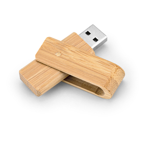 Pen drive em bambu 16 GB