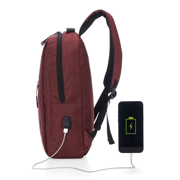 Mochila de Nylon USB